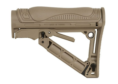 Airsoft G&G GOS-V1 Rear Crane Stock M4 M16 AEG GBB KWA Marui TAN
